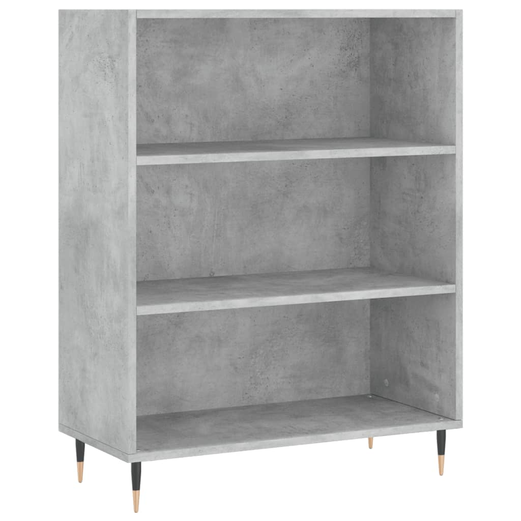Bücherregal Betongrau 69,5x32,5x90 cm Holzwerkstoff - Pazzar.ch