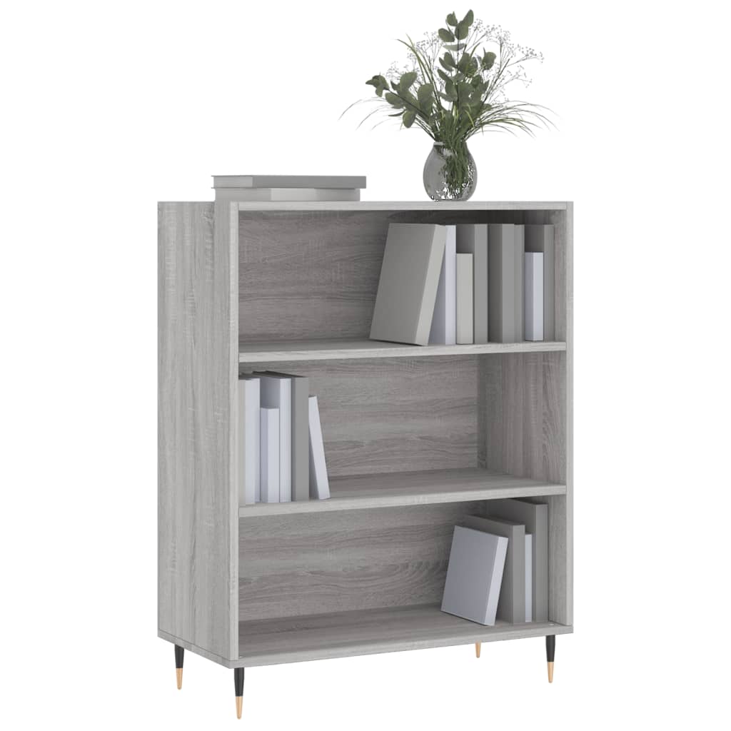 Bücherregal Grau Sonoma 69,5x32,5x90 cm Holzwerkstoff - Pazzar.ch