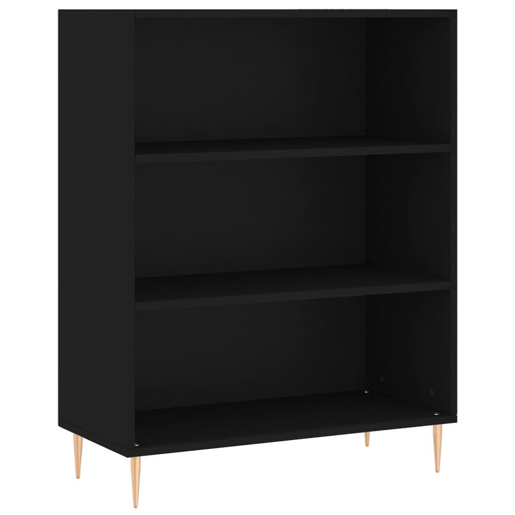 Bücherregal Schwarz 69,5x32,5x90 cm Holzwerkstoff - Pazzar.ch
