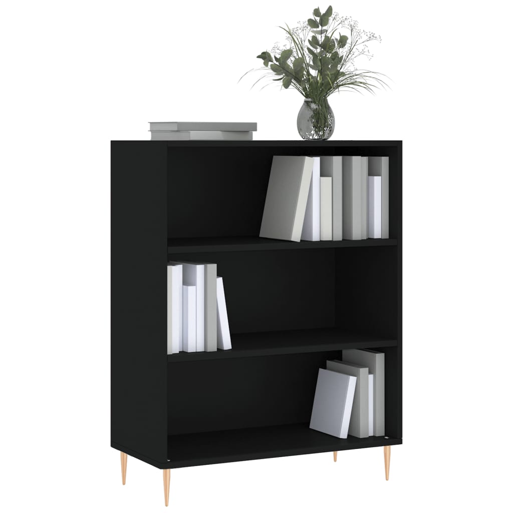 Bücherregal Schwarz 69,5x32,5x90 cm Holzwerkstoff - Pazzar.ch