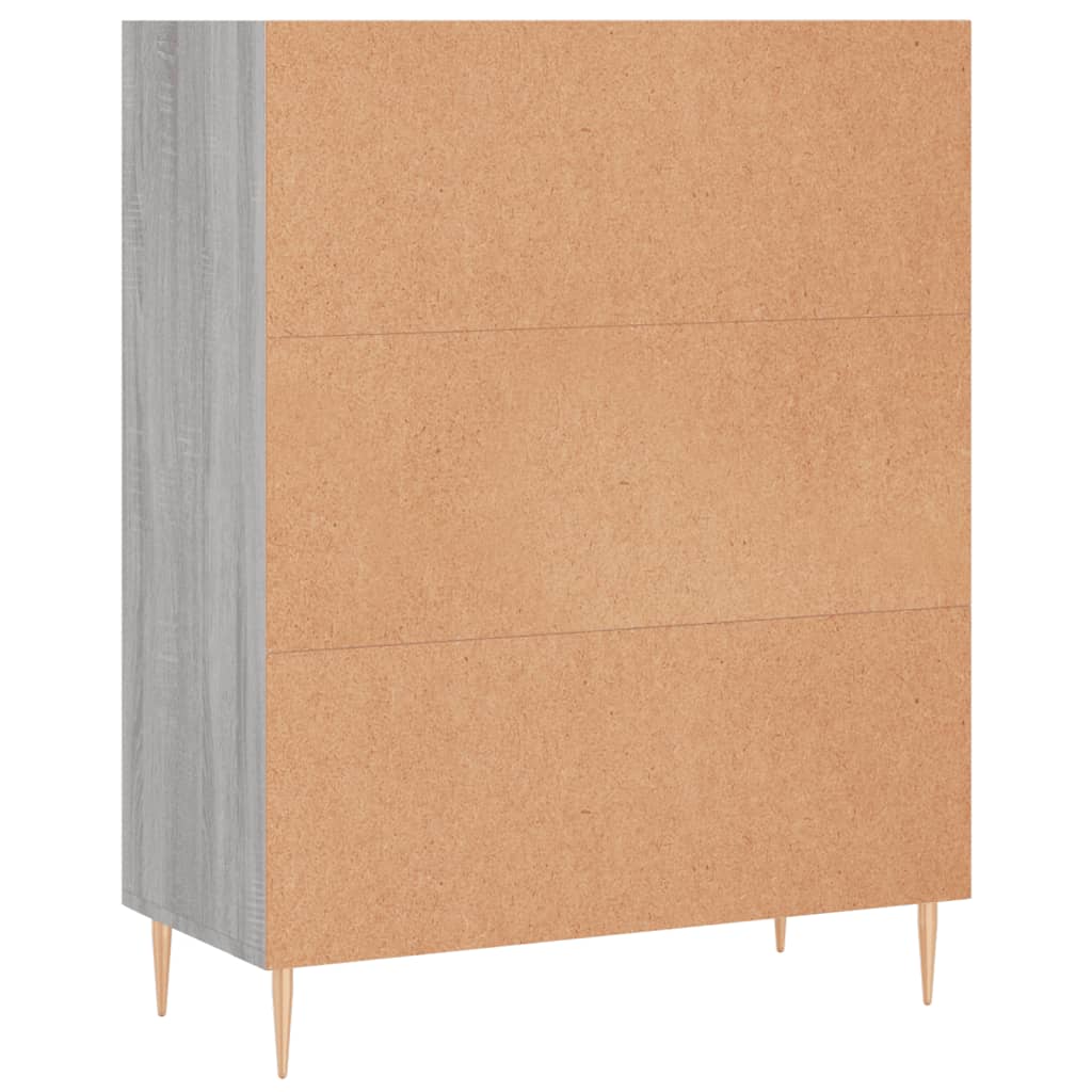 Bücherregal Grau Sonoma 69,5x32,5x90 cm Holzwerkstoff - Pazzar.ch