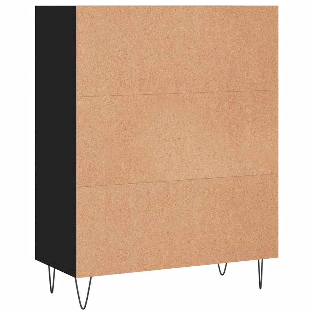 Bücherregal Schwarz 69,5x32,5x90 cm Holzwerkstoff - Pazzar.ch