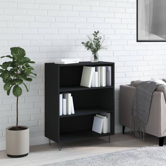 Bücherregal Schwarz 69,5x32,5x90 cm Holzwerkstoff - Pazzar.ch