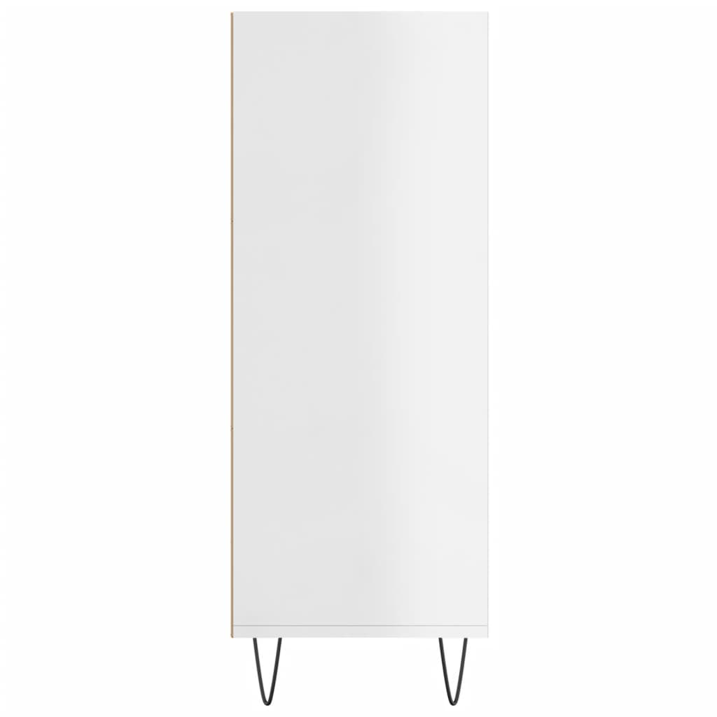 Bücherregal Hochglanz-Weiß 69,5x32,5x90 cm Holzwerkstoff - Pazzar.ch