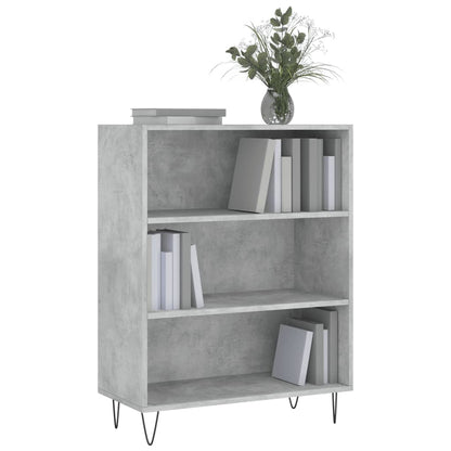 Bücherregal Betongrau 69,5x32,5x90 cm Holzwerkstoff - Pazzar.ch