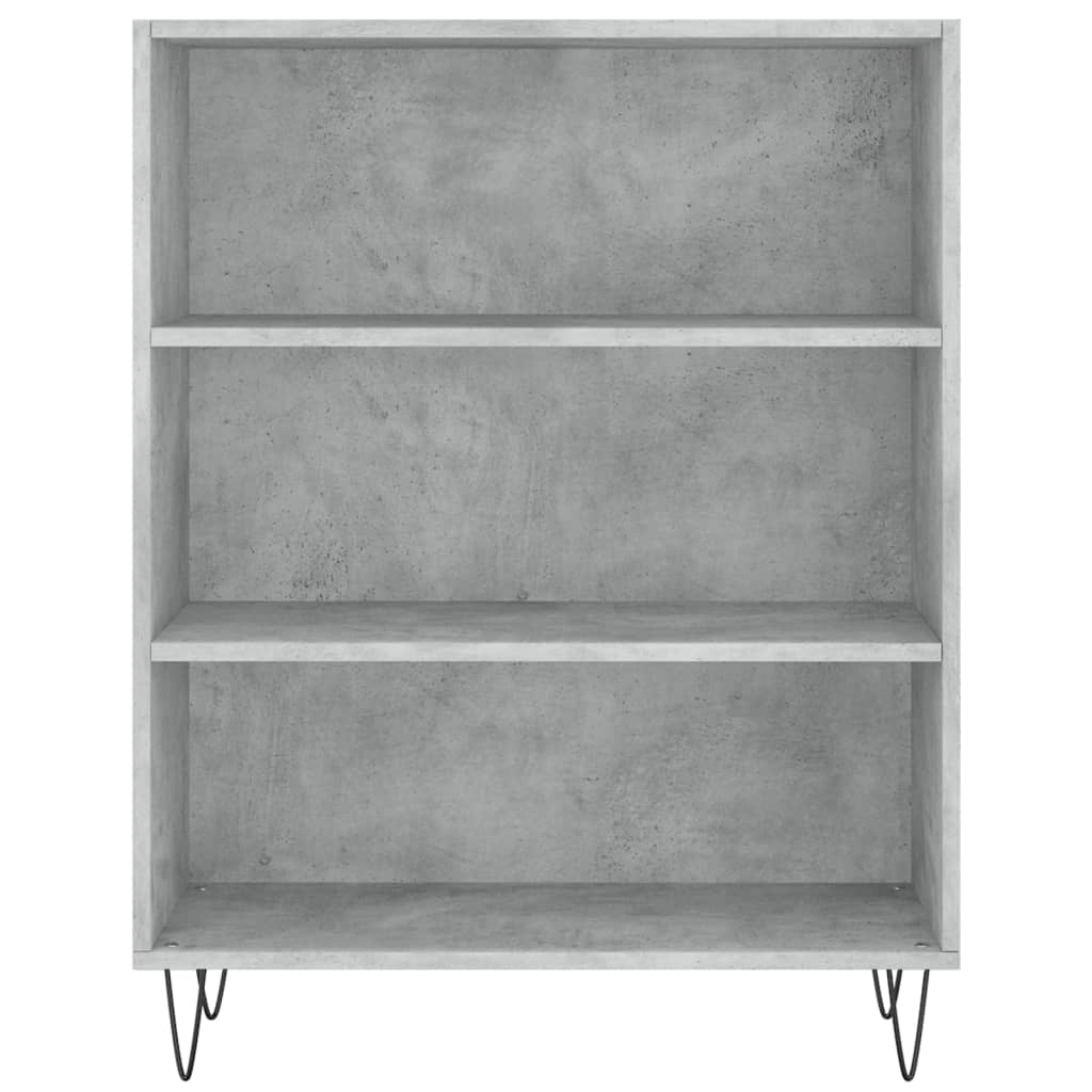 Bücherregal Betongrau 69,5x32,5x90 cm Holzwerkstoff - Pazzar.ch