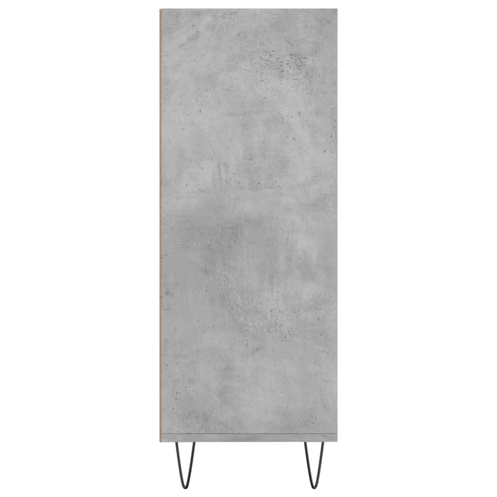 Bücherregal Betongrau 69,5x32,5x90 cm Holzwerkstoff - Pazzar.ch