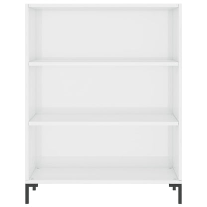 Bücherregal Hochglanz-Weiß 69,5x32,5x90 cm Holzwerkstoff - Pazzar.ch