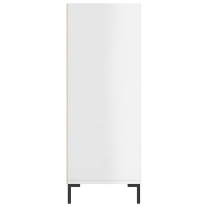 Bücherregal Hochglanz-Weiß 69,5x32,5x90 cm Holzwerkstoff - Pazzar.ch