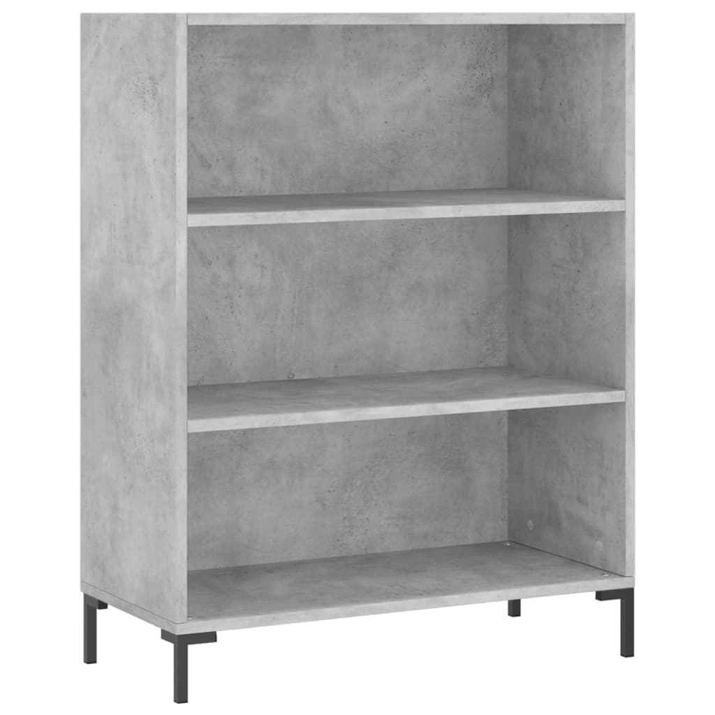 Bücherregal Betongrau 69,5x32,5x90 cm Holzwerkstoff - Pazzar.ch