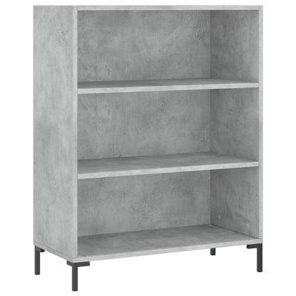 Bücherregal Betongrau 69,5x32,5x90 cm Holzwerkstoff - Pazzar.ch