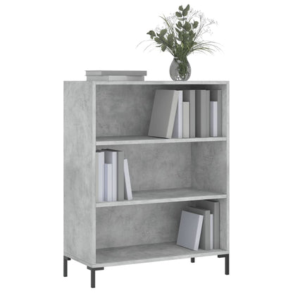 Bücherregal Betongrau 69,5x32,5x90 cm Holzwerkstoff - Pazzar.ch