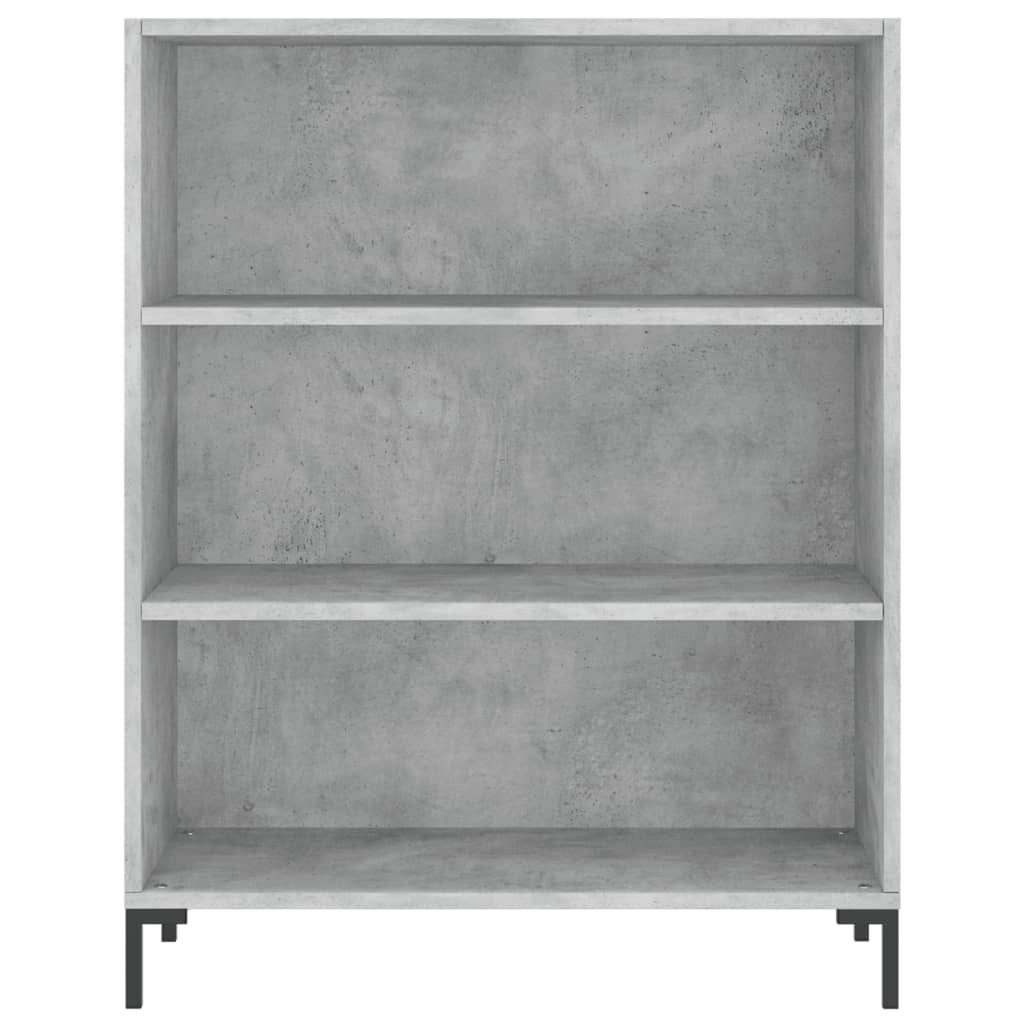 Bücherregal Betongrau 69,5x32,5x90 cm Holzwerkstoff - Pazzar.ch
