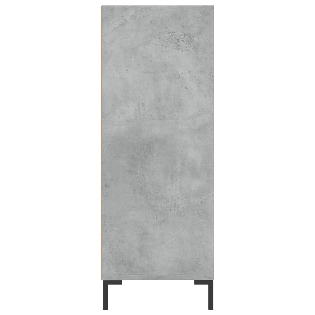 Bücherregal Betongrau 69,5x32,5x90 cm Holzwerkstoff - Pazzar.ch