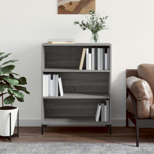 Bücherregal Grau Sonoma 69,5x32,5x90 cm Holzwerkstoff - Pazzar.ch