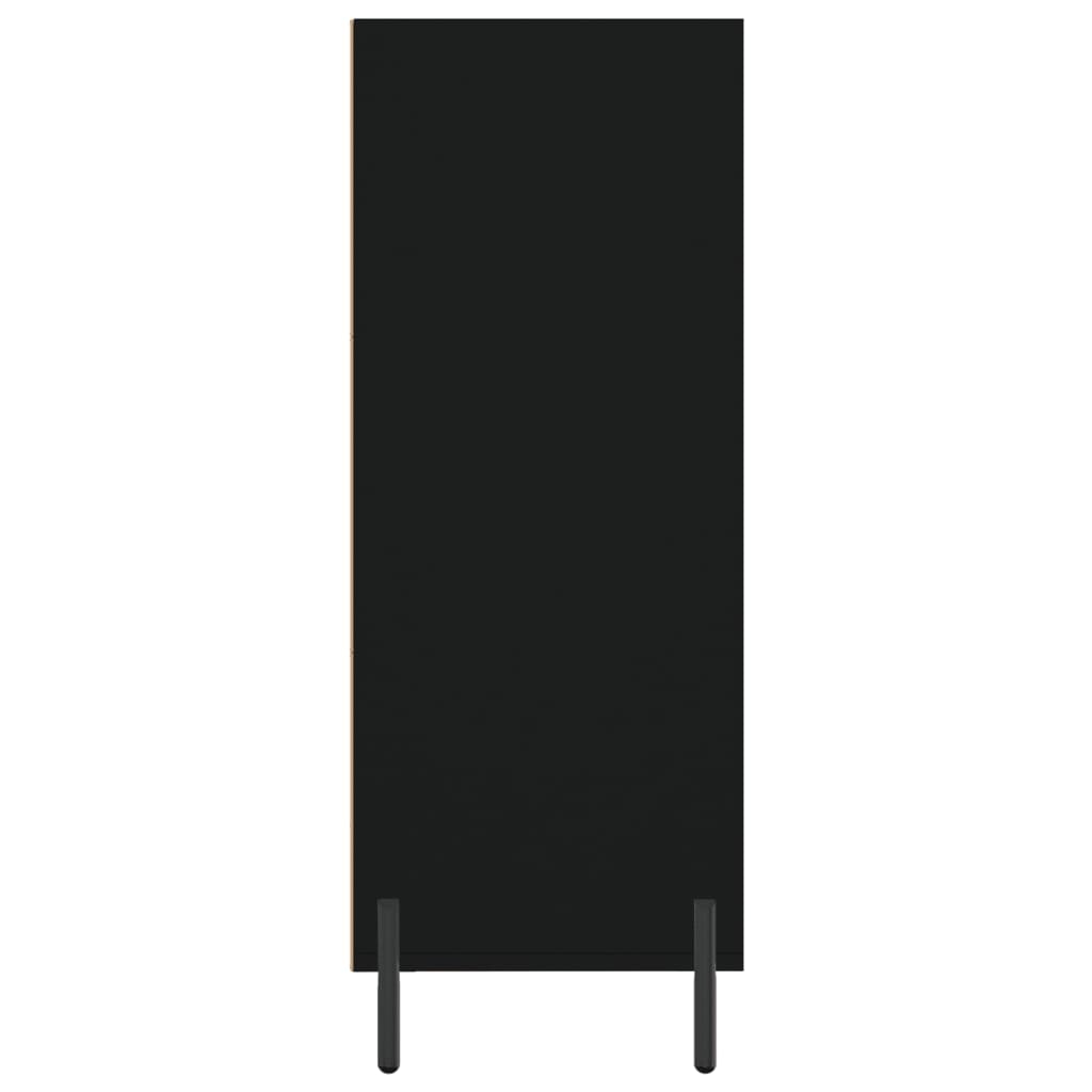 Regalschrank Schwarz 69,5x32,5x90 cm Holzwerkstoff - Pazzar.ch