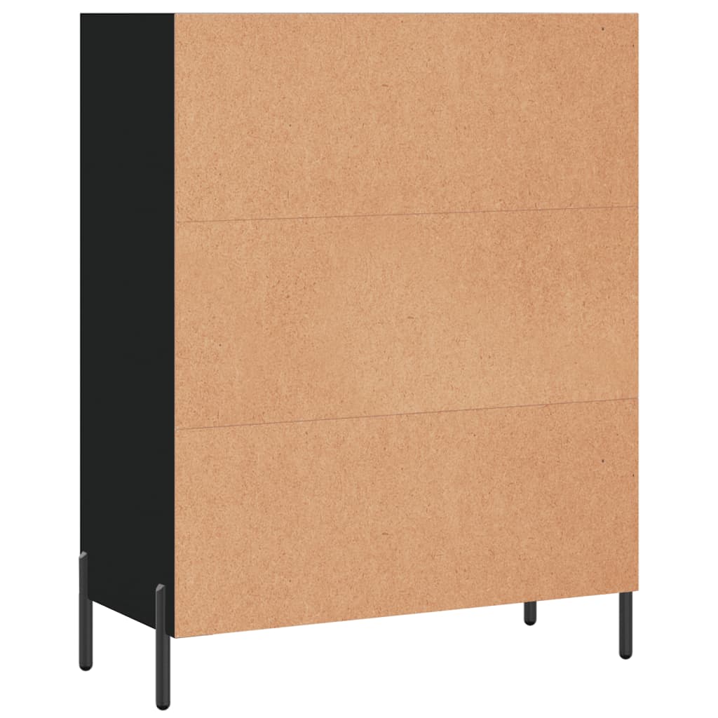 Regalschrank Schwarz 69,5x32,5x90 cm Holzwerkstoff - Pazzar.ch