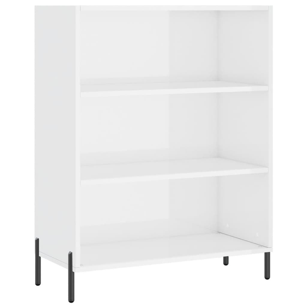 Regalschrank Hochglanz-Weiß 69,5x32,5x90 cm Holzwerkstoff - Pazzar.ch