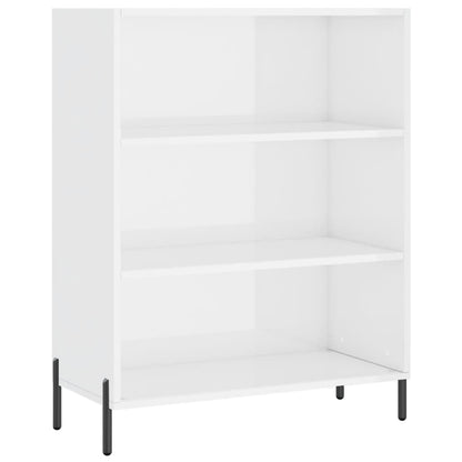 Regalschrank Hochglanz-Weiß 69,5x32,5x90 cm Holzwerkstoff - Pazzar.ch