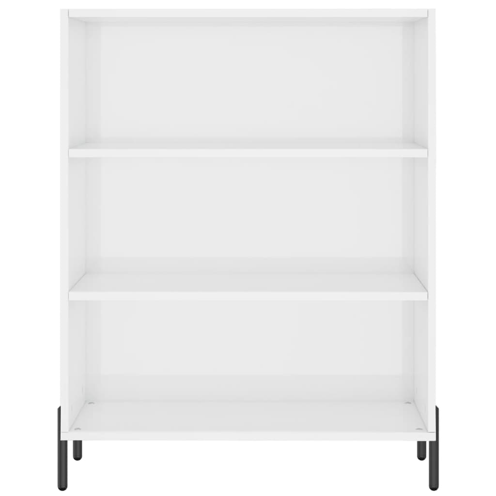 Regalschrank Hochglanz-Weiß 69,5x32,5x90 cm Holzwerkstoff - Pazzar.ch