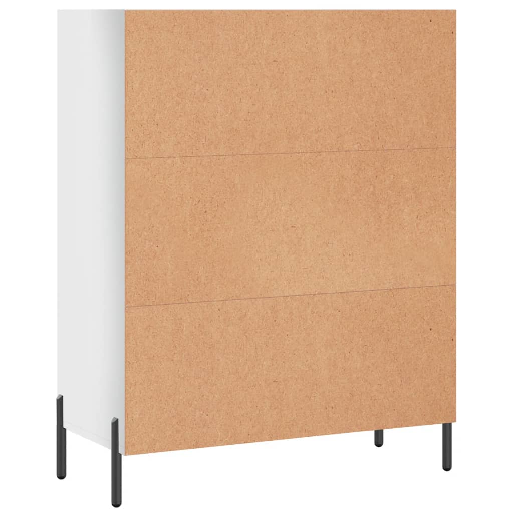 Regalschrank Hochglanz-Weiß 69,5x32,5x90 cm Holzwerkstoff - Pazzar.ch