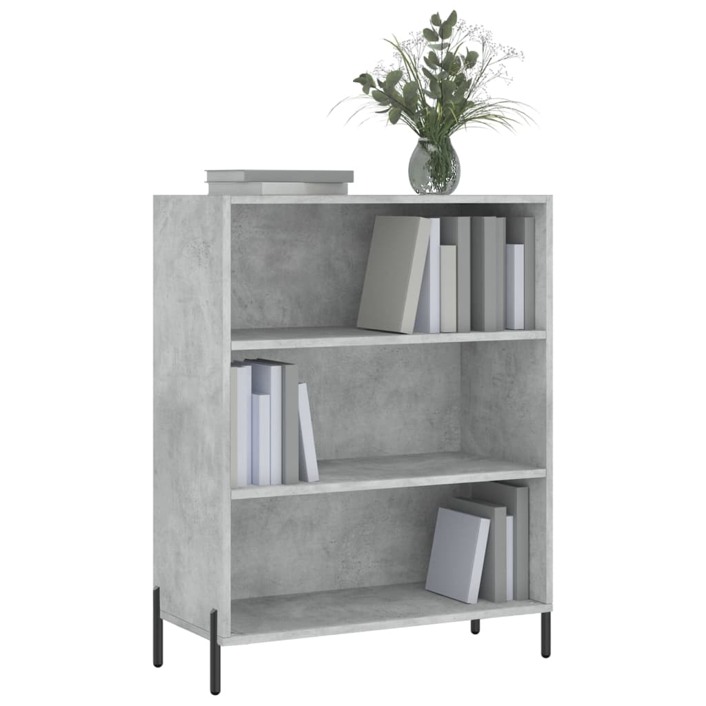 Regalschrank Betongrau 69,5x32,5x90 cm Holzwerkstoff - Pazzar.ch