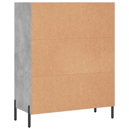 Regalschrank Betongrau 69,5x32,5x90 cm Holzwerkstoff - Pazzar.ch