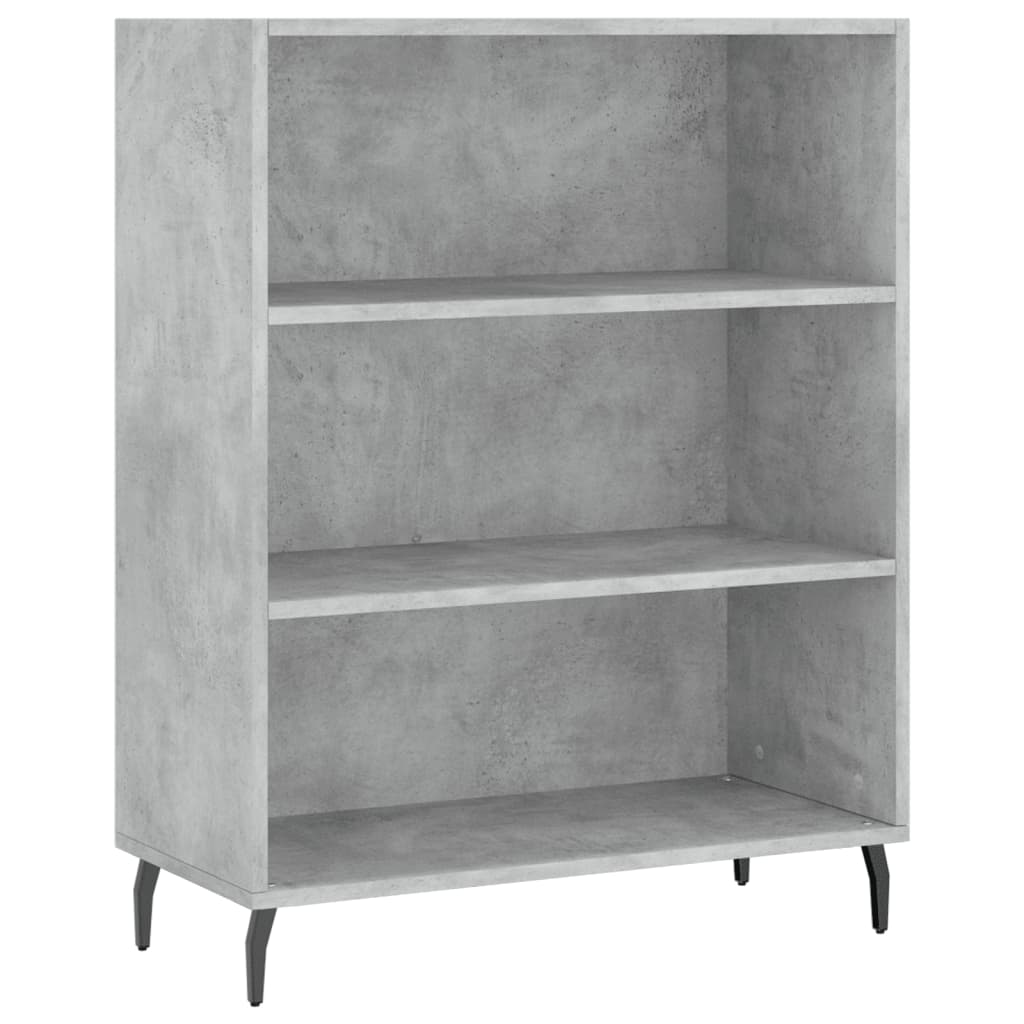 Regalschrank Betongrau 69,5x32,5x90 cm Holzwerkstoff - Pazzar.ch
