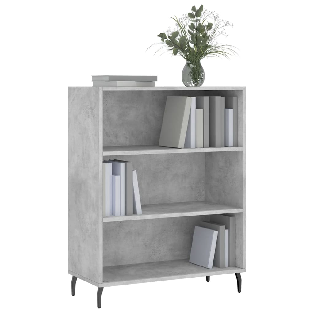 Regalschrank Betongrau 69,5x32,5x90 cm Holzwerkstoff - Pazzar.ch