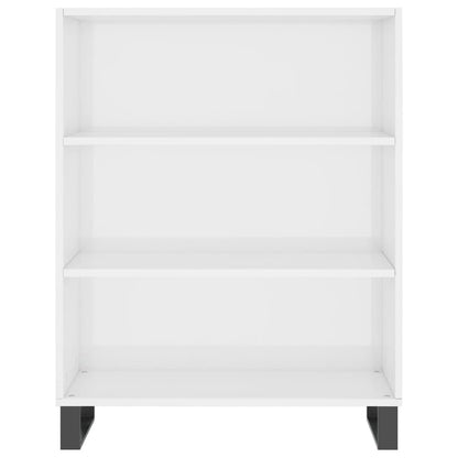 Regalschrank Hochglanz-Weiß 69,5x32,5x90 cm Holzwerkstoff - Pazzar.ch