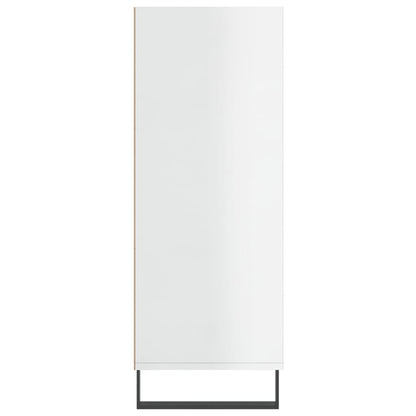 Regalschrank Hochglanz-Weiß 69,5x32,5x90 cm Holzwerkstoff - Pazzar.ch