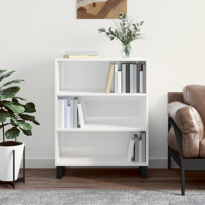 Regalschrank Hochglanz-Weiß 69,5x32,5x90 cm Holzwerkstoff - Pazzar.ch