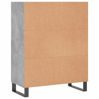 Regalschrank Betongrau 69,5x32,5x90 cm Holzwerkstoff - Pazzar.ch
