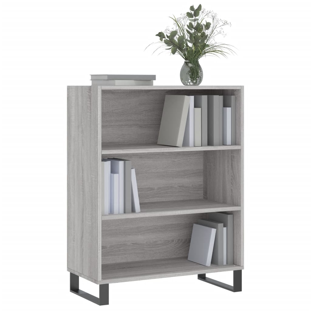 Regalschrank Grau Sonoma 69,5x32,5x90 cm Holzwerkstoff - Pazzar.ch