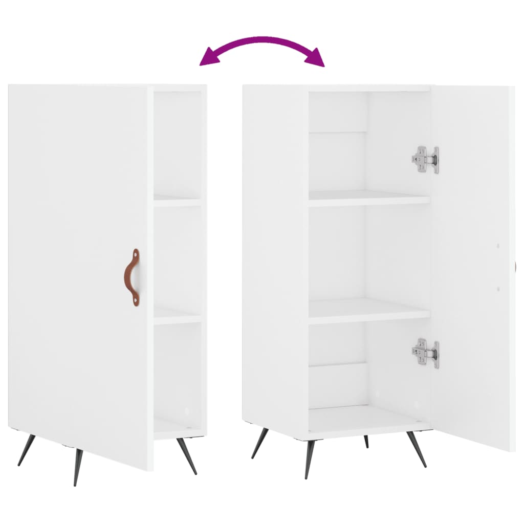 Sideboard Weiß 34,5x34x90 cm Holzwerkstoff - Pazzar.ch