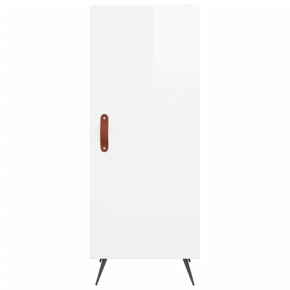 Sideboard Hochglanz-Weiß 34,5x34x90 cm Holzwerkstoff - Pazzar.ch