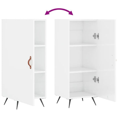 Sideboard Hochglanz-Weiß 34,5x34x90 cm Holzwerkstoff - Pazzar.ch