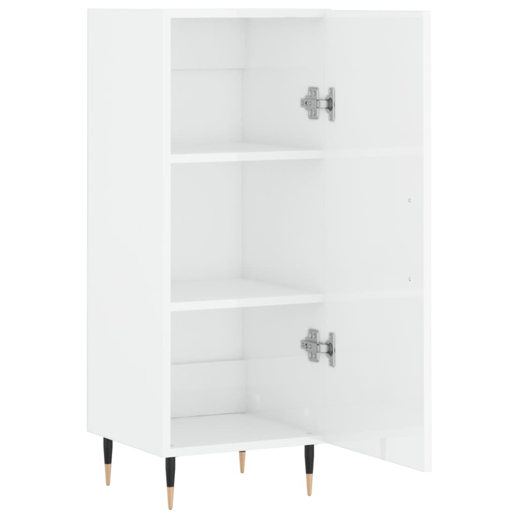 Sideboard Hochglanz-Weiß 34,5x34x90 cm Holzwerkstoff - Pazzar.ch