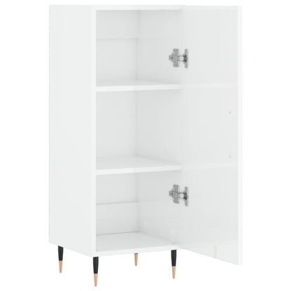 Sideboard Hochglanz-Weiß 34,5x34x90 cm Holzwerkstoff - Pazzar.ch