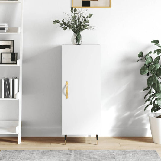 Sideboard Hochglanz-Weiß 34,5x34x90 cm Holzwerkstoff - Pazzar.ch