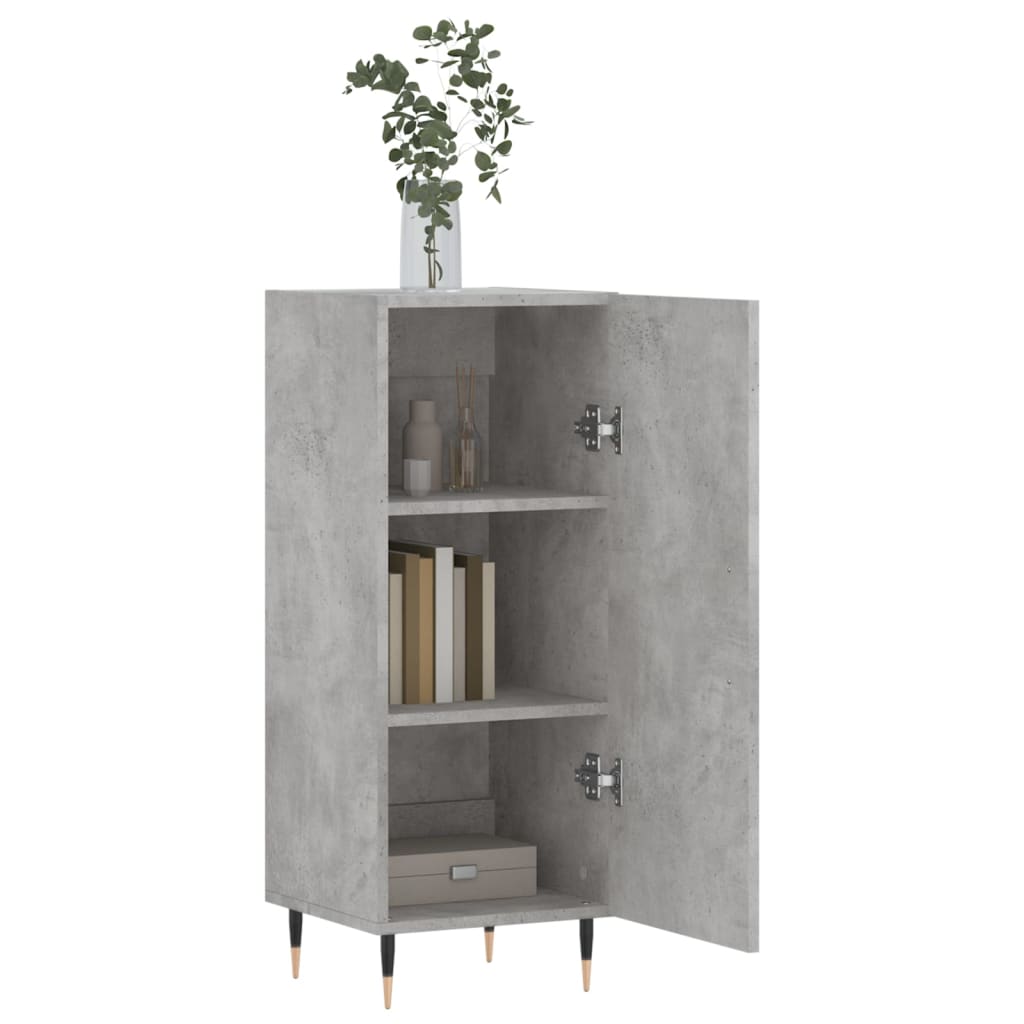 Sideboard Betongrau 34,5x34x90 cm Holzwerkstoff - Pazzar.ch