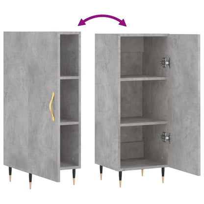 Sideboard Betongrau 34,5x34x90 cm Holzwerkstoff - Pazzar.ch