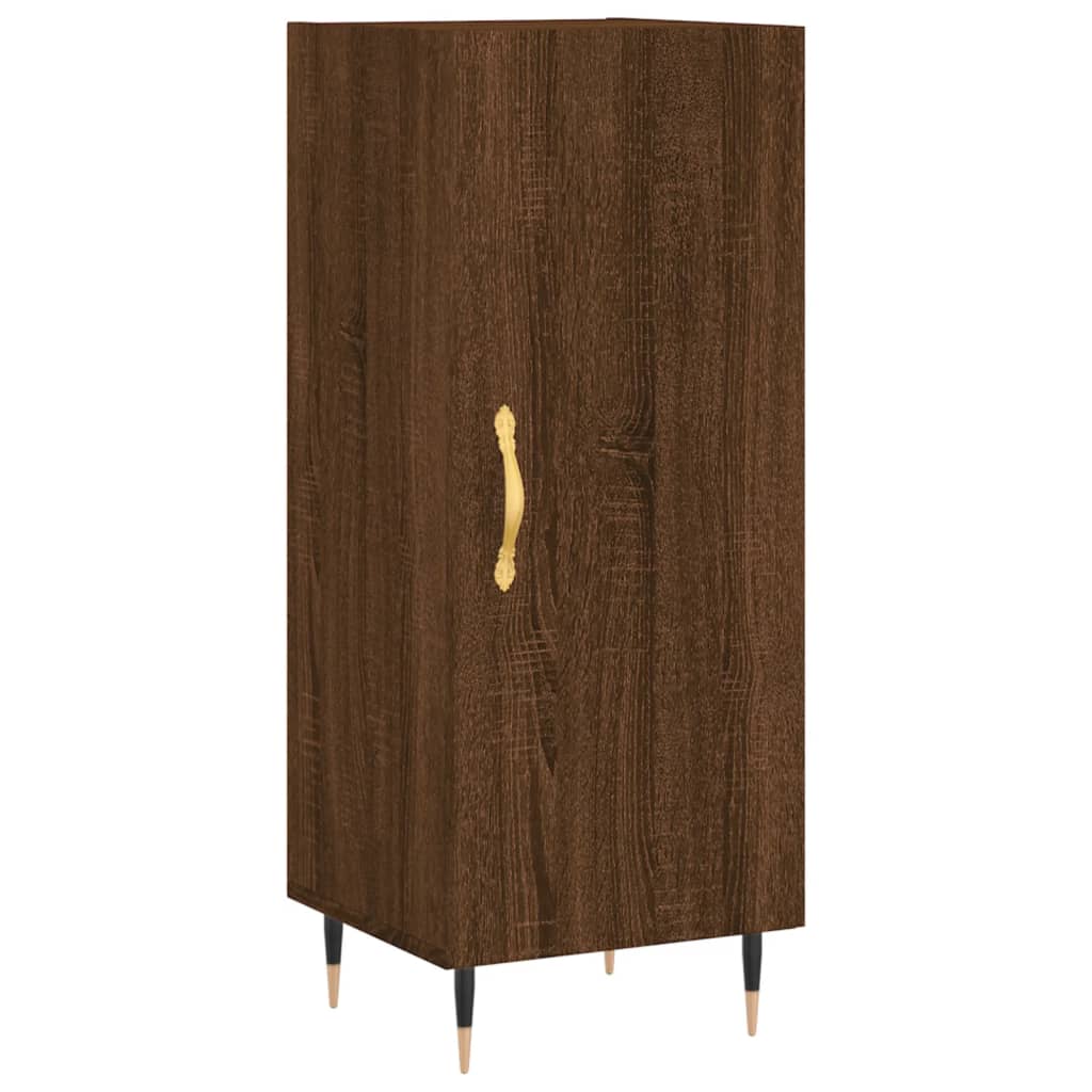 Sideboard Braun Eichen-Optik 34,5x34x90 cm Holzwerkstoff - Pazzar.ch