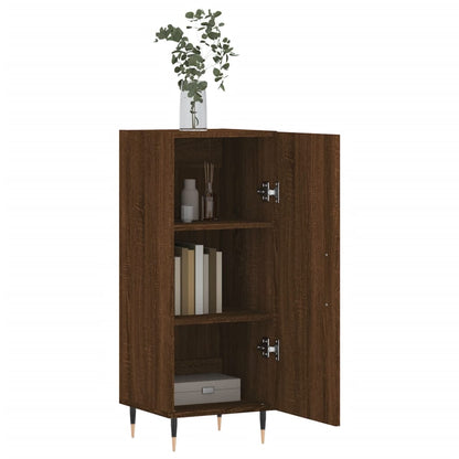 Sideboard Braun Eichen-Optik 34,5x34x90 cm Holzwerkstoff - Pazzar.ch