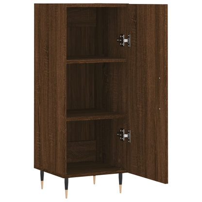 Sideboard Braun Eichen-Optik 34,5x34x90 cm Holzwerkstoff - Pazzar.ch