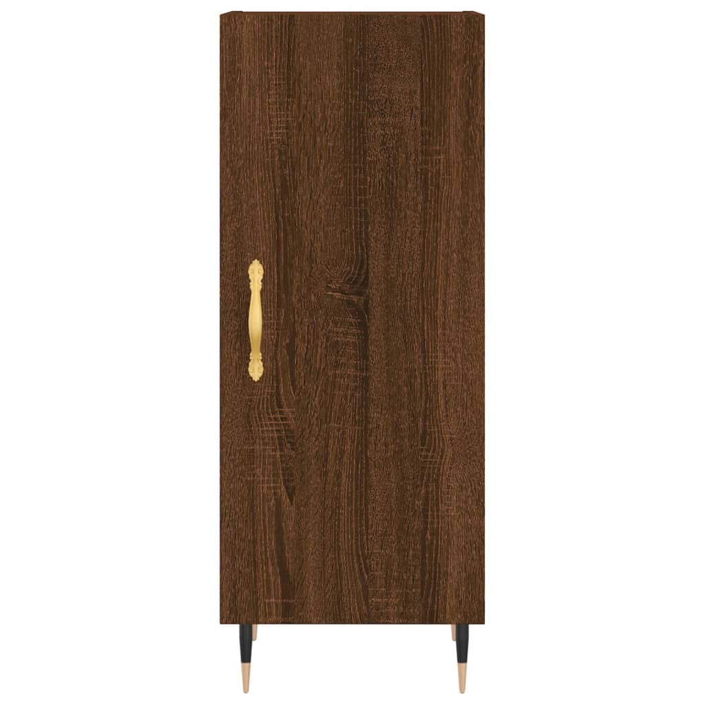Sideboard Braun Eichen-Optik 34,5x34x90 cm Holzwerkstoff - Pazzar.ch