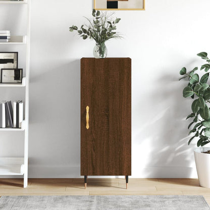 Sideboard Braun Eichen-Optik 34,5x34x90 cm Holzwerkstoff - Pazzar.ch