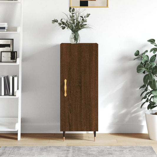 Sideboard Braun Eichen-Optik 34,5x34x90 cm Holzwerkstoff - Pazzar.ch