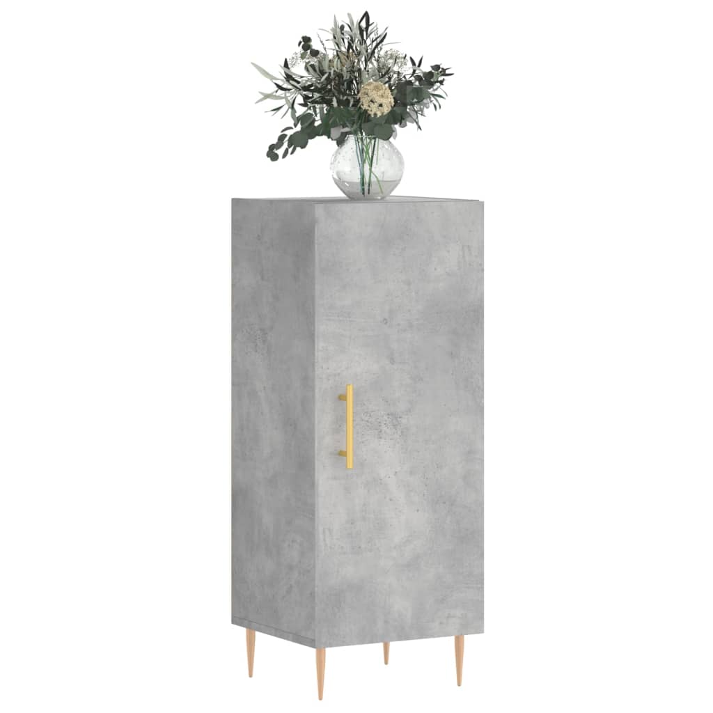 Sideboard Betongrau 34,5x34x90 cm Holzwerkstoff - Pazzar.ch