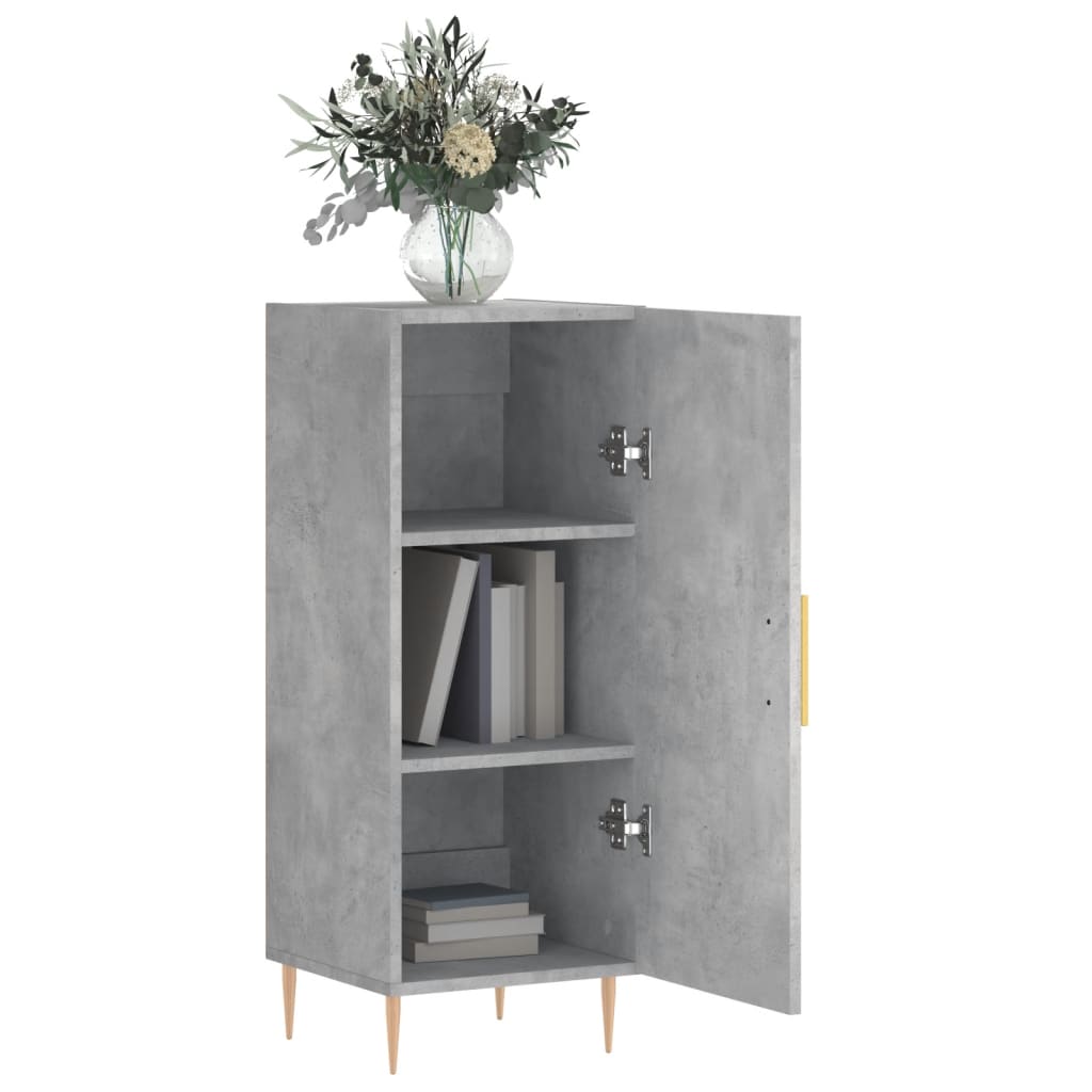 Sideboard Betongrau 34,5x34x90 cm Holzwerkstoff - Pazzar.ch